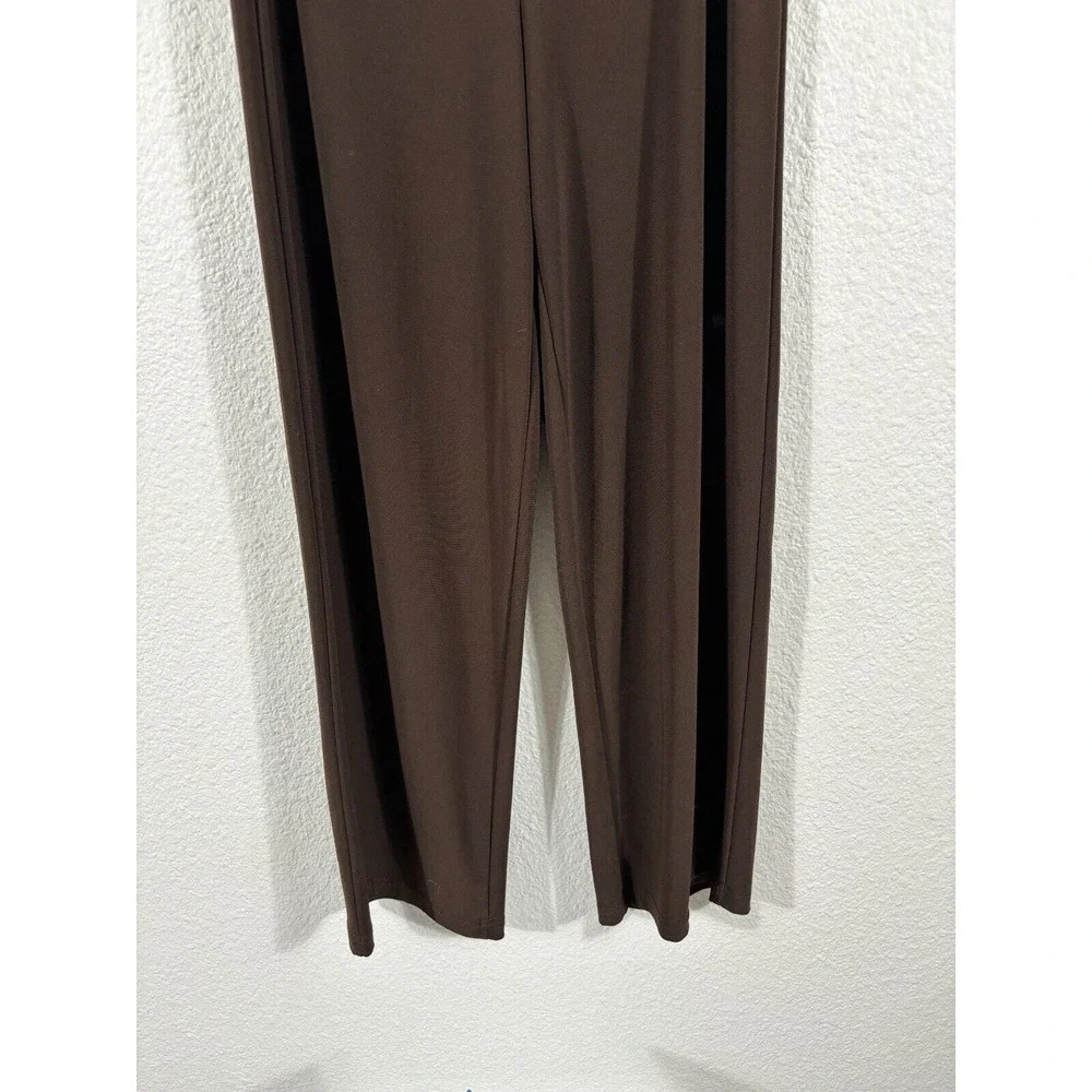 Joseph Ribkoff Pants Women’s Size‎ 12 Stretch Ponte Knit Solid Brown
